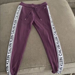Calvin Klein sweatpants.